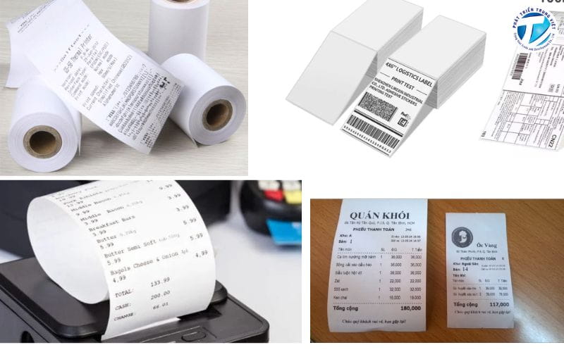 Một số ứng dụng phổ biến của giấy in nhiệt